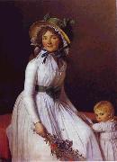 Jacques-Louis David Portrait of Emilie Seriziat and Her Son oil painting artist